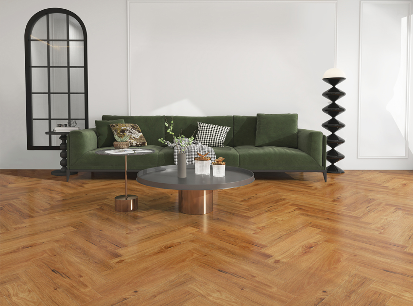 SPC Herringbone  | Dakota Oak